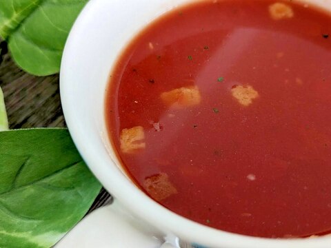 インスタントスープの素で超簡単♡激ウマトマトスープ